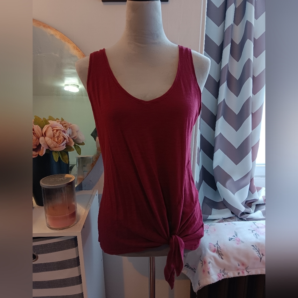 Express side tie tank top